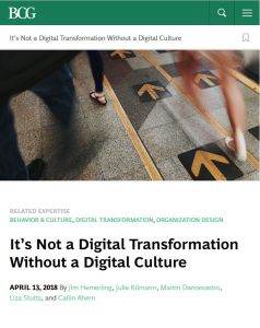 It’s Not a Digital Transformation Without a Digital Culture
