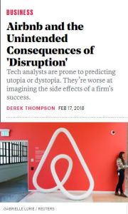 Airbnb and the Unintended Consequences of 'Disruption'