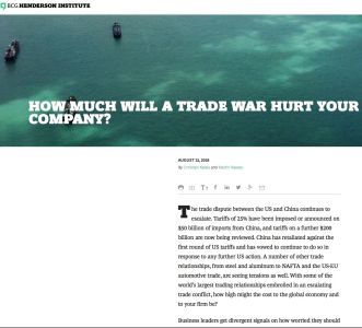 How Much Will a Trade War Hurt Your Company?