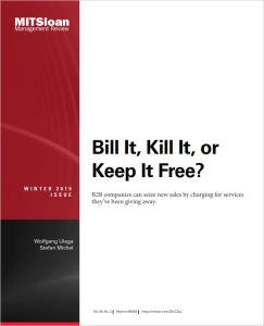 Bill It, Kill It, or Keep It Free?