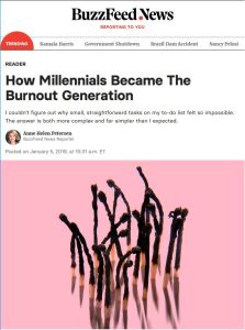 How Millennials Became the Burnout Generation