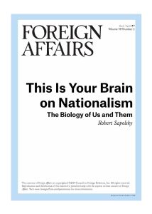 This Is Your Brain on Nationalism