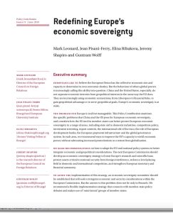 Redefining Europe’s Economic Sovereignty