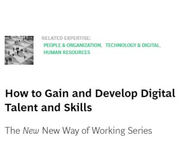 How to Gain and Develop Digital Talent and Skills