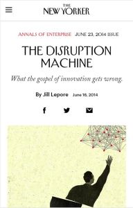 The Disruption Machine