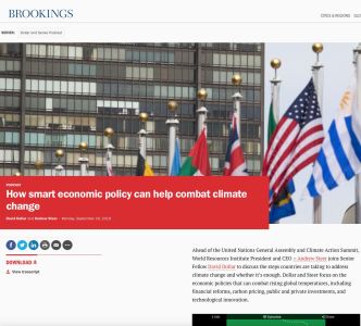 How Smart Economic Policy Can Help Combat Climate Change