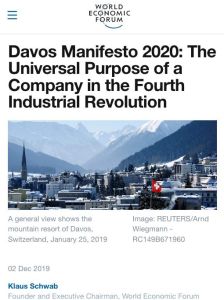Davos Manifesto 2020