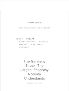 The Germany Shock