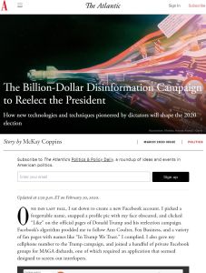 The Billion-Dollar Disinformation Campaign to Reelect the President