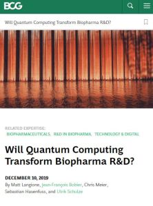 Will Quantum Computing Transform Biopharma R&D?