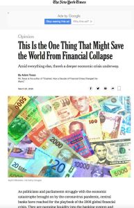This Is the One Thing That Might Save the World From Financial Collapse