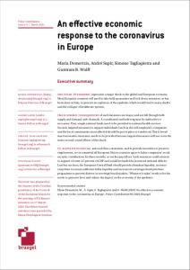 An Effective Economic Response to the Coronavirus in Europe