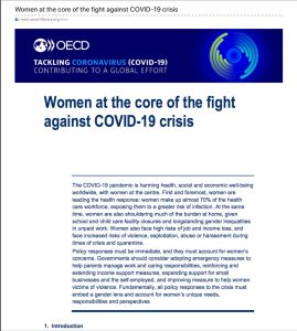 Women at the Core of the Fight Against COVID-19 Crisis