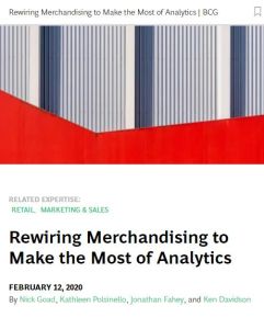 Rewiring Merchandising to Make the Most of Analytics
