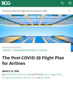 The Post-COVID -19 Flight Plan for Airlines
