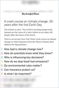 A Crash Course on Climate Change summary