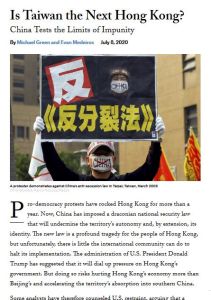 Is Taiwan the Next Hong Kong?