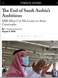 The End of Saudi Arabia’s Ambitions