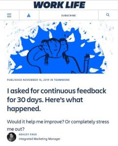 I asked for continuous feedback for 30 days. Here’s what happened.