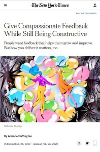 Give Compassionate Feedback While Still Being Constructive