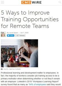 5 Ways to Improve Training Opportunities for Remote Teams