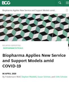 Biopharma Applies New Service and Support Models amid COVID-19