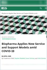 Biopharma Applies New Service and Support Models amid COVID-19 summary