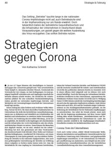 Strategien gegen Corona