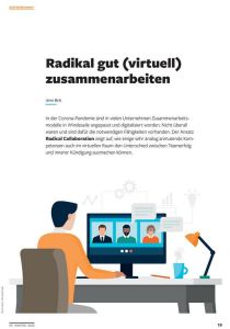 Radikal gut (virtuell) zusammenarbeiten