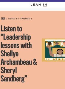 Leadership Lessons with Shellye Archambeau and Sheryl Sandberg