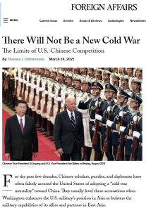 There Will Not Be a New Cold War