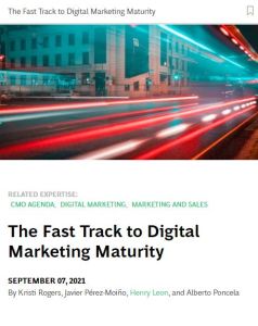 The Fast Track to Digital Marketing Maturity