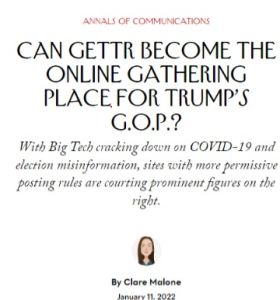 Can Gettr Become the Online Gathering Place for Trump’s G.O.P.?