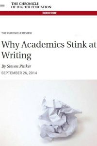 Why Academics Stink at Writing