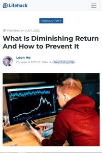 What Is Diminishing Return and How to Prevent It