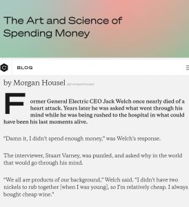 Dépenser de l’argent : un art et une science