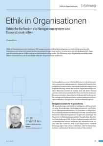 Ethik in Organisationen
