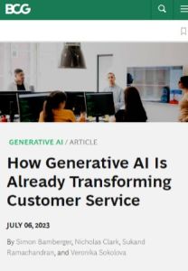 How Generative AI Is Already Transforming Customer Service