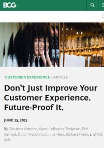 Don’t Just Improve Your Customer Experience. Future-Proof It.
