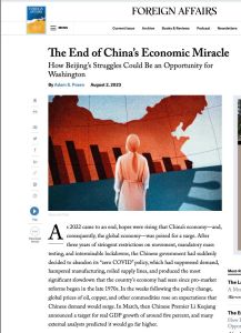 The End of China’s Economic Miracle