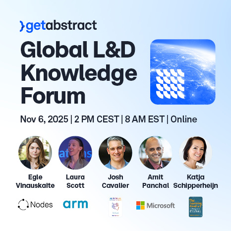 Banner for Global L&D Knowledge Forum: Putting AI to Work - build an AI-ready Learning Culture. Thursday, November 6, 2025 | 2PM CEST | 8AM EST | Online.